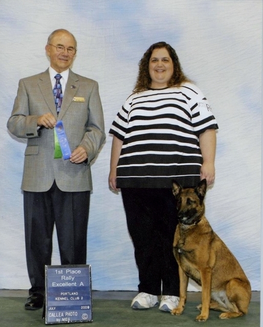 Rally-Obedience Excellent 1st Leg